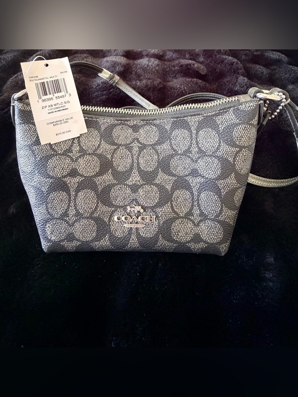 Coach Mini Crossbody Bag in Gunmetal - Picture 1 of 2